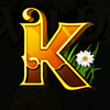 retro easter k symbol