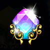 retro gems purple symbol
