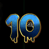 retro pumpkin 10 symbol