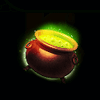 retro pumpkin pot symbol