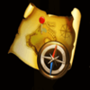retro treasures map symbol