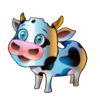 rich cluckin eggs cow symbol