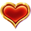 riches express gold heart symbol