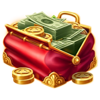 riches express money purse symbol