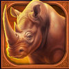 roaring lions brasil jackpot rhino symbol
