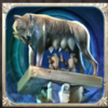 roma deluxe wolf symbol
