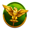 roman legion flaming link emblem symbol