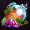 royal goose wine and grapes symbol