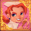 royal pastry chef woman symbol