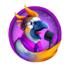 rumble roo ko parrot symbol