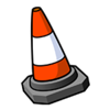 run rabbit run road cone symbol