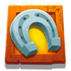 rusty and curly horseshoe symbol