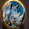 safari stampede rhino symbol