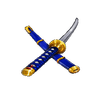 samurai blade blue sword symbol