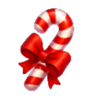 santa christmas bells hold and win candycane symbol