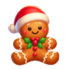 santa christmas bells hold and win gingerbread symbol