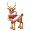 santa christmas bells hold and win reindeer symbol