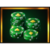 santa in vegas casino chips symbol