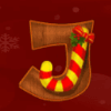 santa surprise j letter symbol