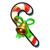 santas slay candy cane symbol