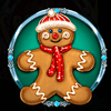 santas wild night gingerbread symbol