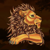 savanna sunrise deluxe lion symbol