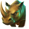 savannah riches brasil jackpot rhino symbol