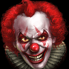 scary clown redclown symbol