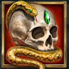 serpent king skull symbol