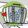 she he beach suitcase symbol