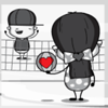 she he beach volley symbol