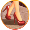 shopping in the hills heels symbol