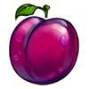 sizzling blaze deluxe plum symbol