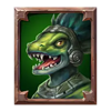 skibblings lizard portrait symbol