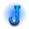 skull carnival blue j symbol