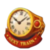 sky rail riches train clock symbol