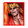 slot fighter blonde red symbol