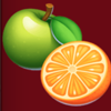 snack blast apple orange symbol