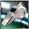 soccer shootout whistle symbol