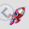 space blast rocket symbol