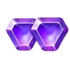 space coins hold and win purple gems symbol