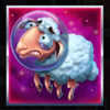 space cows to the moon sheep symbol