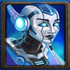 space jammers blue robot symbol