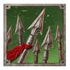 spartans vs zombies spears symbol