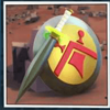 spartians sword and shield symbol