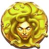 spear of athena gold medusa symbol