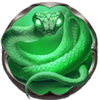 spear of athena green snake symbol