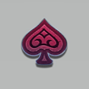 spirit of mustang purple spade symbol