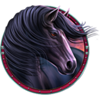 spirit of mustang west express black horse symbol