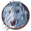 spirit of mustang west express white horse symbol